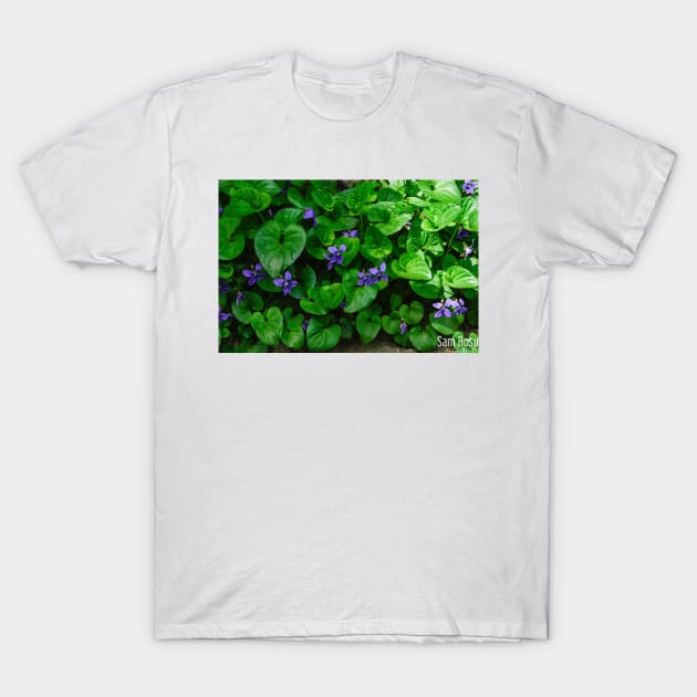 Blue Violets returned T-Shirt by srosu